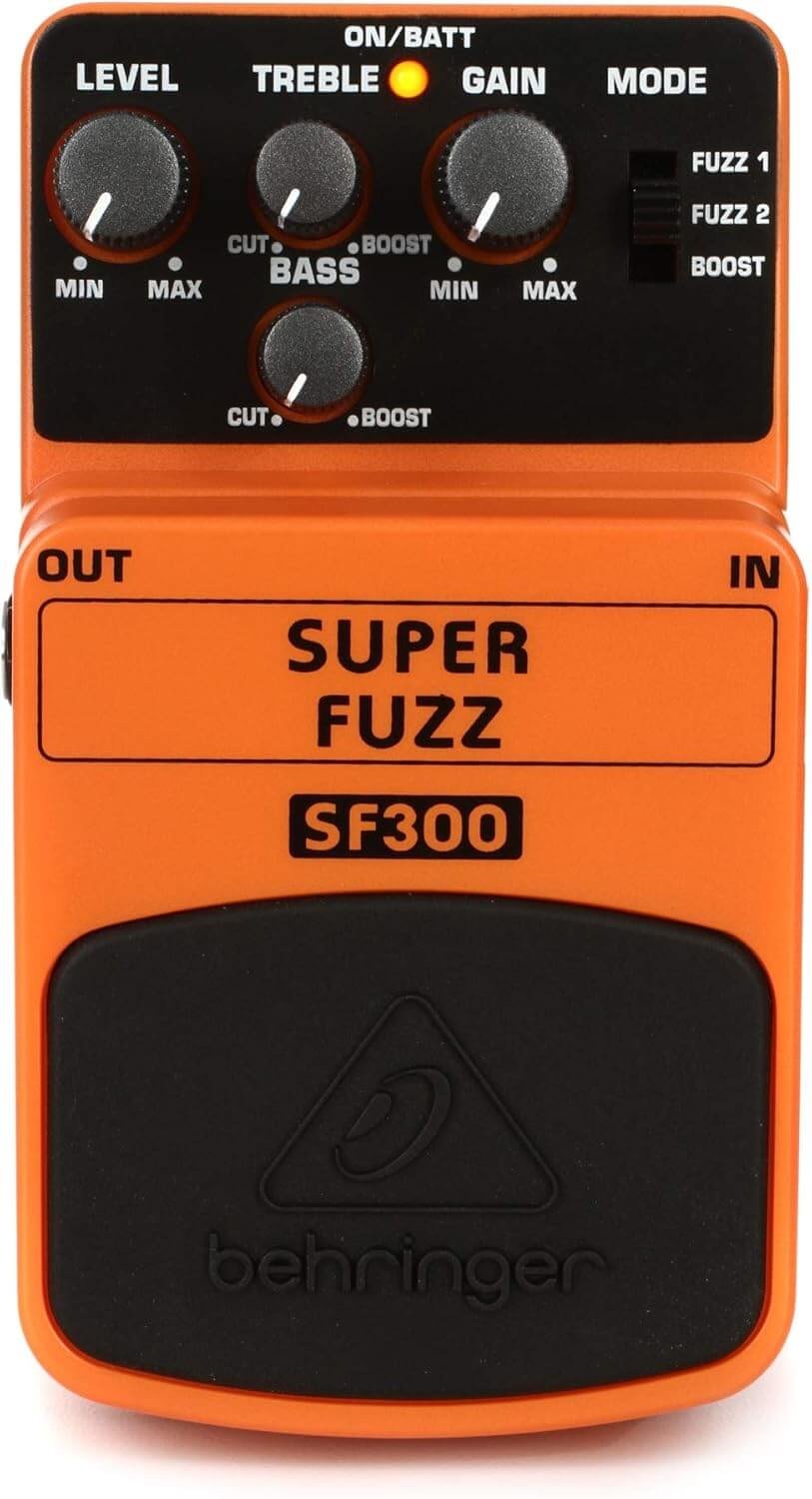 Behringer SF300 3-Mode Fuzz Distortion Effects Pedal