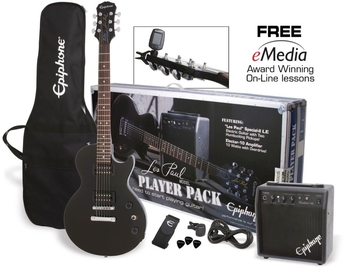 Epiphone Les Paul Special II Player Pack, Ebony