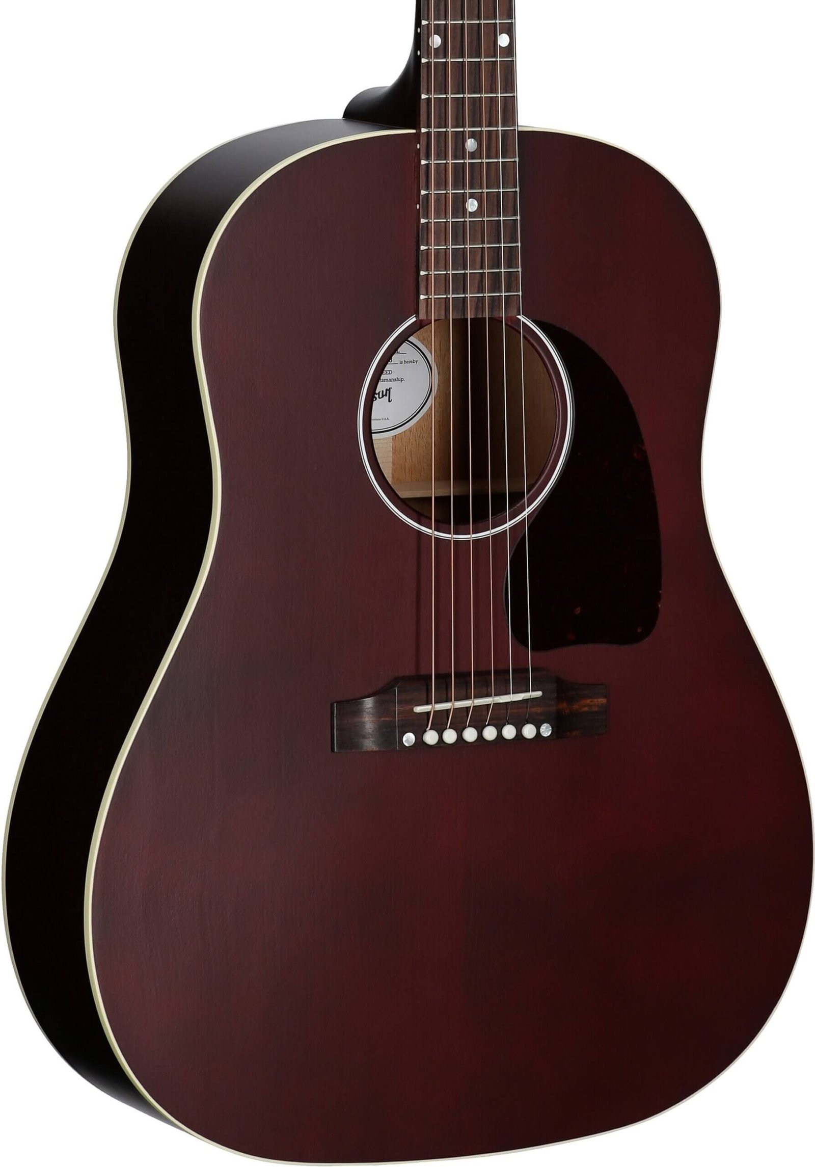 Gibson Limited Edition J-45 Special Acoustic-Electric Guitar (with Gig Bag), Wine Red