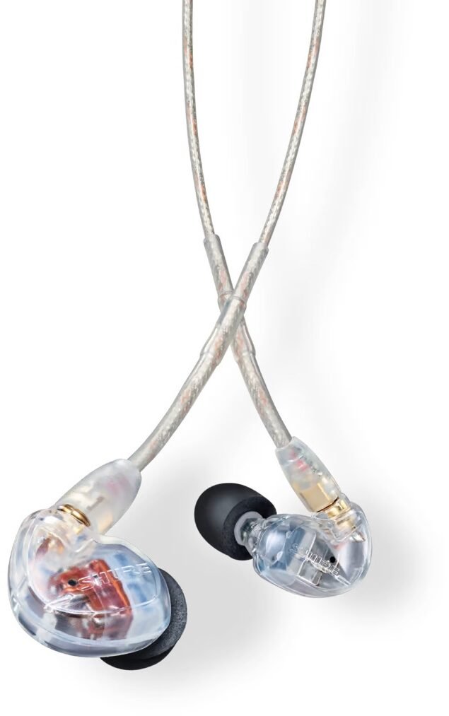 Shure SE535 Pro Sound Isolating Earphones, Clear, SE535-CL