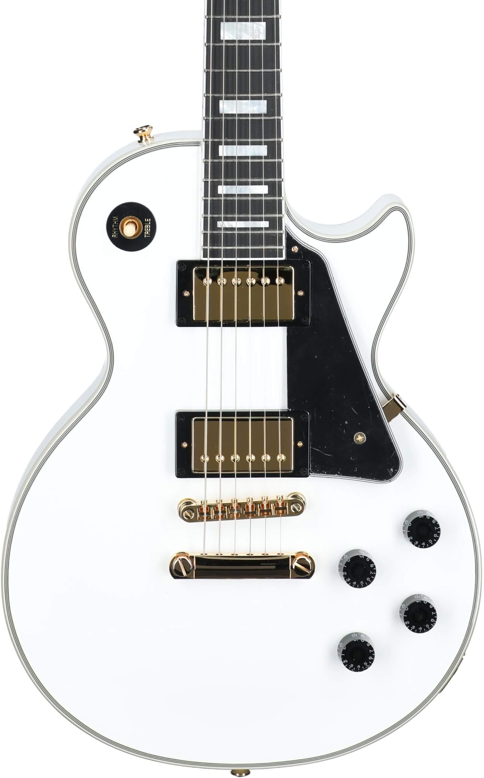 Epiphone Inspired by Gibson Custom Les Paul Custom, Alpine White