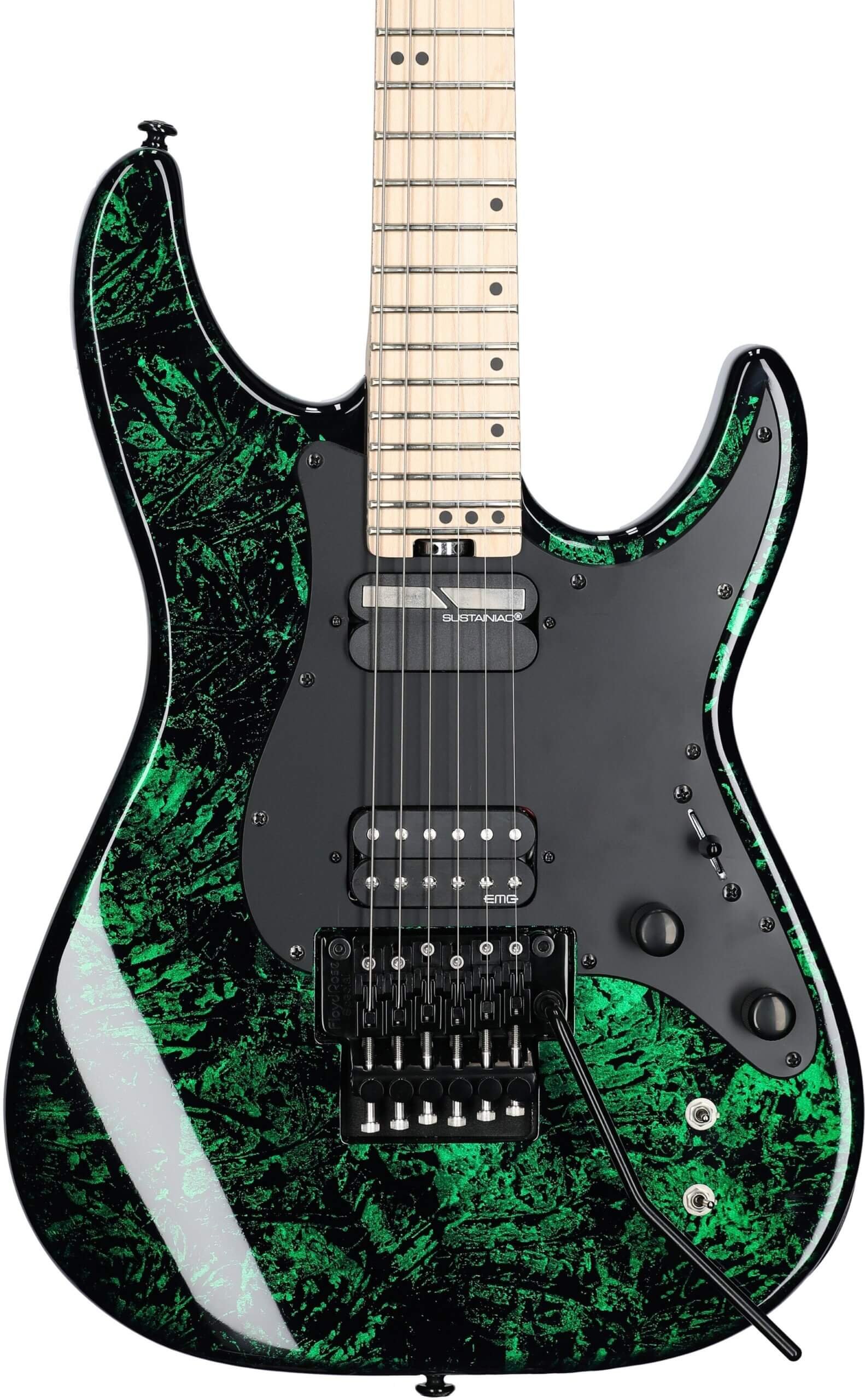 Schecter Sun Valley Super Shredder FR S Electric Guitar, Green Reign