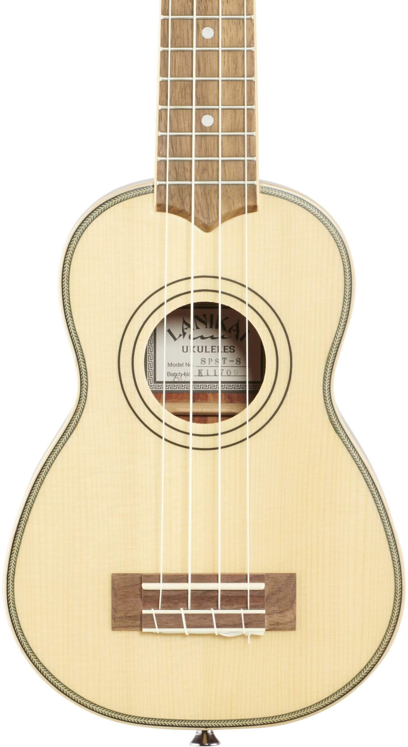 Lanikai Solid Spruce Top Soprano Ukulele (with Gig Bag)
